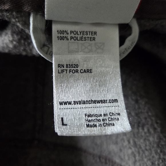 Avalanche Green Zip Up Sweater for Outdoor Comfort Size L - Picture 5 of 6